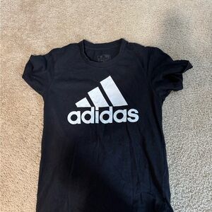 Adidas Black and White Short Sleeve Tee